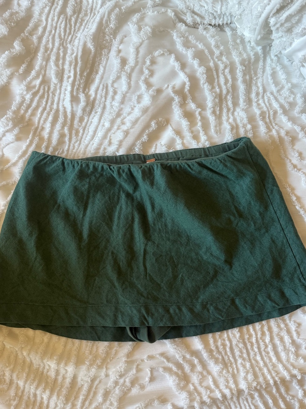 Free People Forest Green Mini Skort